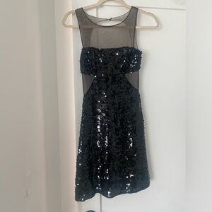BCBG MAXAZRIA SEQUIN MIDI DRESS- XXS